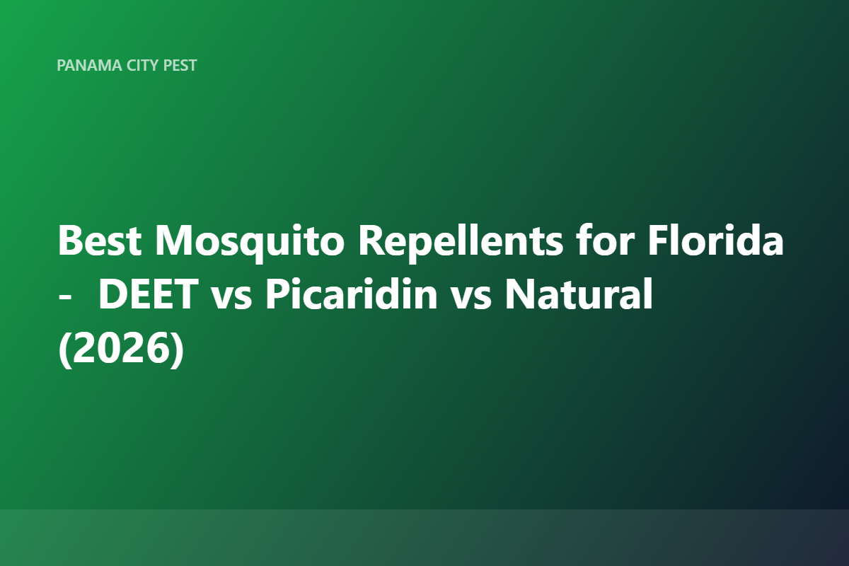 Best Mosquito Repellents for Florida — DEET vs Picaridin vs Natural (2026)