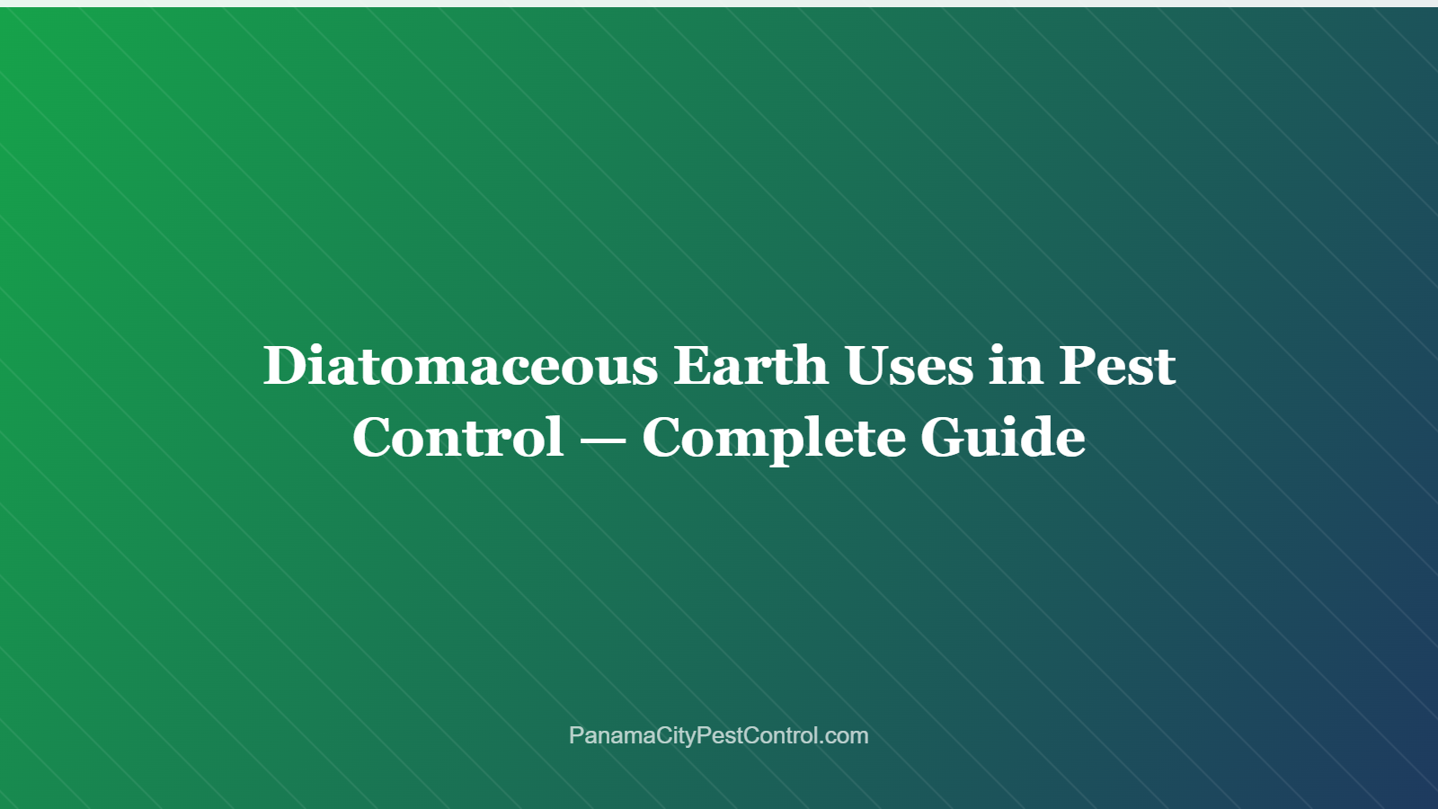 Diatomaceous Earth Uses in Pest Control — Complete Guide