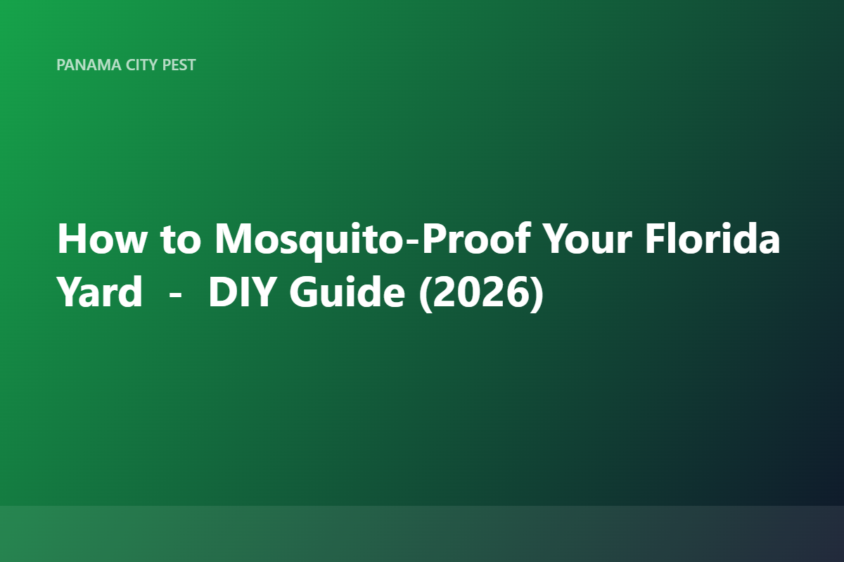 How to Mosquito-Proof Your Florida Yard — DIY Guide (2026)